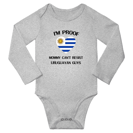I m Proof Mommy Can t Resist Uruguayan Guys Baby Long Sleeve Bodysuit (Gray 12 Months)
I m Proof Mommy Can t Resist Uruguayan Guys Baby Long Sleeve Bodysuit (Gray 12 Months)