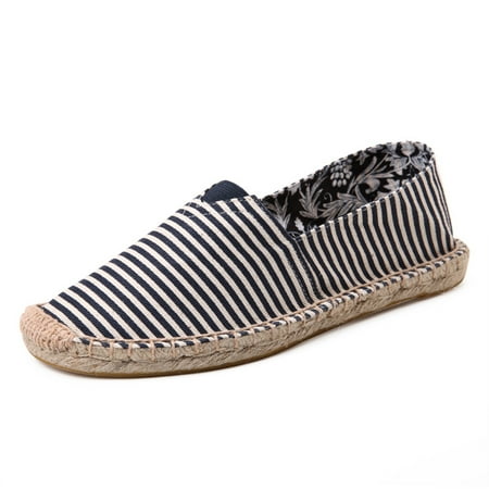 Striped Print Breathable Espadrille Flat Shoes Closed Toe Plaited Fiber Rubber Sole Canvas Shoes Women‘s Footwear
Striped Print Breathable Espadrille Flat Shoes Closed Toe Plaited Fiber Rubber Sole Canvas Shoes Women‘s Footwear