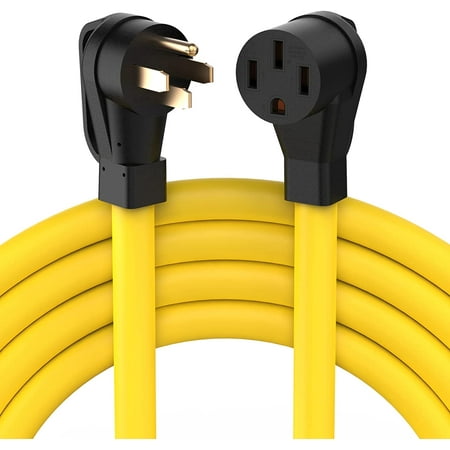 TOOLIOM 50 Amp 14-50 RV Extension Cord 14-50P to 14-50R Grip Handle 25 feet for EV/RV Trailer Camper
TOOLIOM 50 Amp 14-50 RV Extension Cord 14-50P to 14-50R Grip Handle 25 feet for EV/RV Trailer Camper