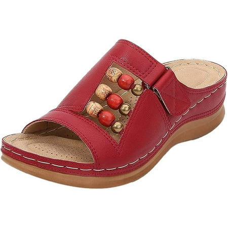 CoCopeaunts Wedge Sandals for Women Comfortable Open Toe Slip On Platform Sandals Women\‘s Summer Breathable Beach Sandals
CoCopeaunts Wedge Sandals for Women Comfortable Open Toe Slip On Platform Sandals Women\‘s Summer Breathable Beach Sandals