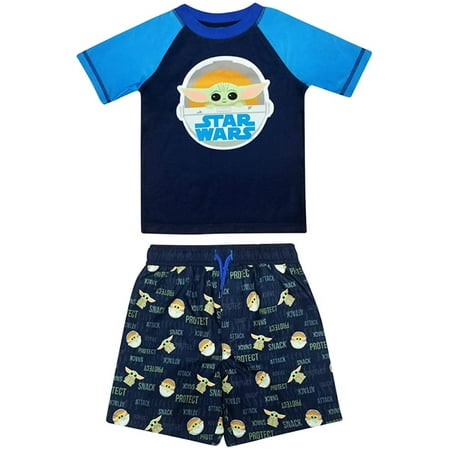 Star Wars The Mandalorian Baby & Toddler Boys Baby Yoda Rash Guard and Swim Trunks Set Sizes 12M-5T
Star Wars The Mandalorian Baby & Toddler Boys Baby Yoda Rash Guard and Swim Trunks Set Sizes 12M-5T