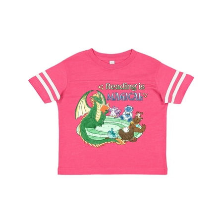 Inktastic Reading is Magical Dragon Green Dragon with Book Gift Toddler Boy or Toddler Girl T-Shirt
Inktastic Reading is Magical Dragon Green Dragon with Book Gift Toddler Boy or Toddler Girl T-Shirt