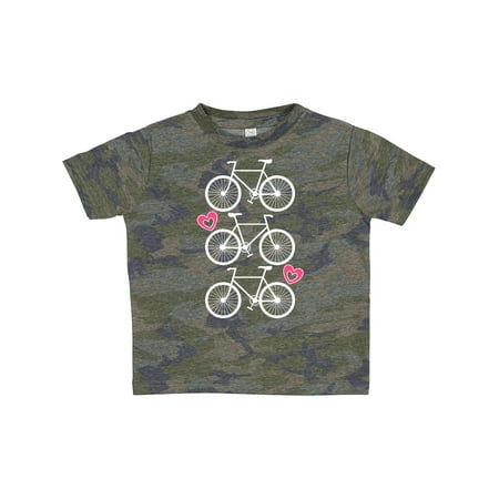 Inktastic Biking Gifts Bicycle Silhouette Gift Toddler Toddler Girl T-Shirt