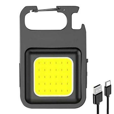 Portable Flashlight COB LED Pocket Work Light for Camping Fishing Climbing