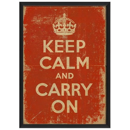 The Artwork Factory 17187 EB Keep Calm and Carry On-Framed