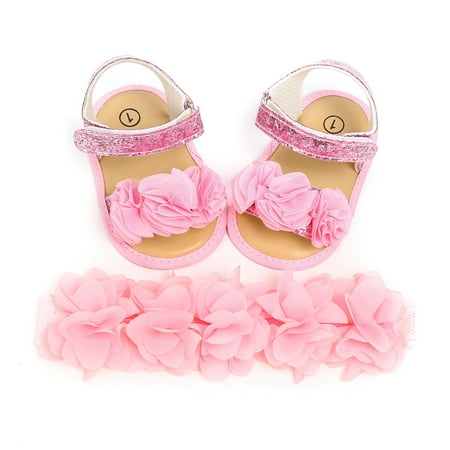 Newborn Baby Summer Flower Sandals Shoes Soft Sole Hook Casual Summer Shoes Headband 2Pcs Solid Set
Newborn Baby Summer Flower Sandals Shoes Soft Sole Hook Casual Summer Shoes Headband 2Pcs Solid Set