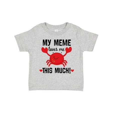 Inktastic Meme Loves Me Grandson Gift Toddler Boy or Toddler Girl T-Shirt