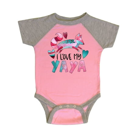 Inktastic I Love My Yaya Pink and Blue Fox with Hearts Gift Baby Boy or Baby Girl Bodysuit
Inktastic I Love My Yaya Pink and Blue Fox with Hearts Gift Baby Boy or Baby Girl Bodysuit