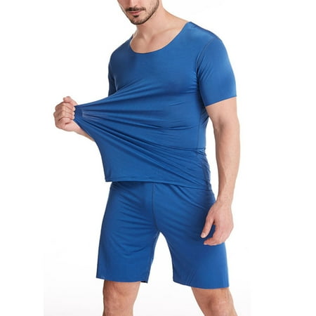 UKAP Men Sleepwear Short Sleeve Pajamas Set Raglan Top and Shorts Soft Lounge Set
UKAP Men Sleepwear Short Sleeve Pajamas Set Raglan Top and Shorts Soft Lounge Set