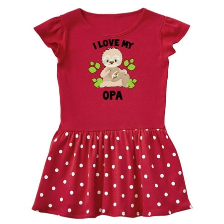 Inktastic Cute Sloth I Love My Opa with Green Leaves Gift Baby Girl Dress
Inktastic Cute Sloth I Love My Opa with Green Leaves Gift Baby Girl Dress