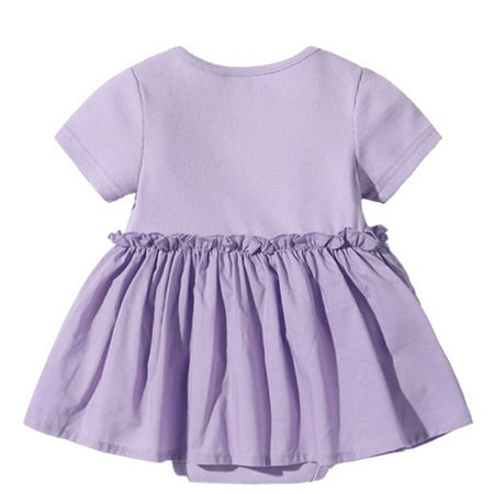 PEASKJP Baby Girl Newborn Jumpsuits Long Sleeve Baby Girl Breathable Cotton 1st Birthday Girl Outfit Short Sleeve Bodysuit Purple 6-9 Months 
PEASKJP Baby Girl Newborn Jumpsuits Long Sleeve Baby Girl Breathable Cotton 1st Birthday Girl Outfit Short Sleeve Bodysuit Purple 6-9 Months