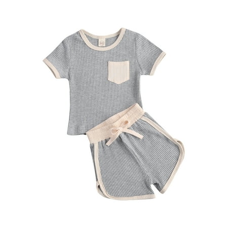 Coduop Baby Boys Girls 2Pcs Outfits Cotton Short Sleeve T-shirt Top+Shorts Set Tracksuit Loungewear
Coduop Baby Boys Girls 2Pcs Outfits Cotton Short Sleeve T-shirt Top+Shorts Set Tracksuit Loungewear