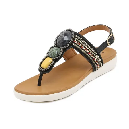 Women‘s Ethnic Embroidered Sandals Open Toe Adjustable Ankle Belt Flip Flops Women‘s Beachwear Retro Flat Sandals
Women‘s Ethnic Embroidered Sandals Open Toe Adjustable Ankle Belt Flip Flops Women‘s Beachwear Retro Flat Sandals
