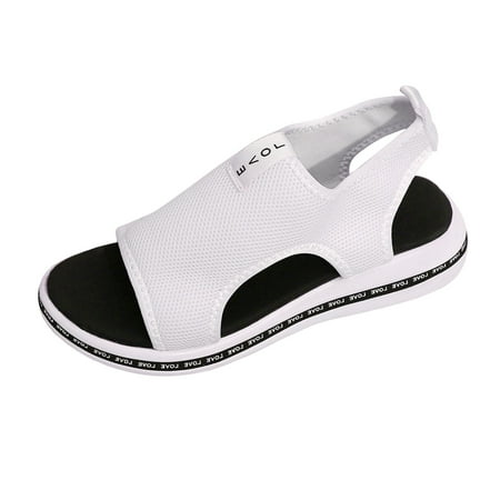 ZTTD Ladies Fashion Summer Solid Color Breathable Mesh Open Toe Lightweight Flat Sandals White
ZTTD Ladies Fashion Summer Solid Color Breathable Mesh Open Toe Lightweight Flat Sandals White
