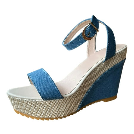 ILJNDTGBE Wedge Sandals for Women Ladies Platform Sandals Ladies Simple Solid Color Slope Heel One Buckle Strap Fish Mout
ILJNDTGBE Wedge Sandals for Women Ladies Platform Sandals Ladies Simple Solid Color Slope Heel One Buckle Strap Fish Mout