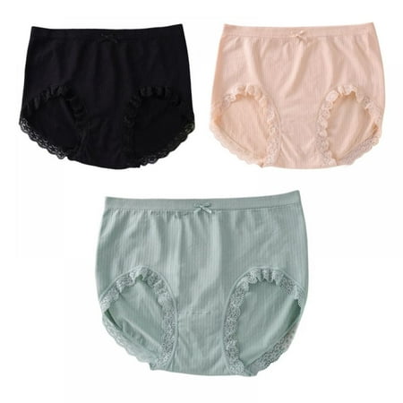 Xmarks Womens Nylon Lace Trim Underwear High Waist Breathable Soft Stretch Full Coverage Brief Panty(3-Packs)
Xmarks Womens Nylon Lace Trim Underwear High Waist Breathable Soft Stretch Full Coverage Brief Panty(3-Packs)