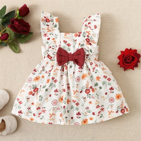 Huilaibazo Girls Dress Kids Girls Toddler Beach Floral Prints Sleeveless Bowknot Princess Girls Dress Cloths
Huilaibazo Girls Dress Kids Girls Toddler Beach Floral Prints Sleeveless Bowknot Princess Girls Dress Cloths