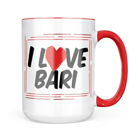 Neonblond I Love Bari Mug gift for Coffee Tea lovers
