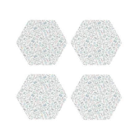 Coasters Set of 4 - Household appliances Drink Coasters for Tabletop Protection Leather Coasters for Living Room Decor and Housewarming Gift Hexagon
Coasters Set of 4 - Household appliances Drink Coasters for Tabletop Protection Leather Coasters for Living Room Decor and Housewarming Gift Hexagon