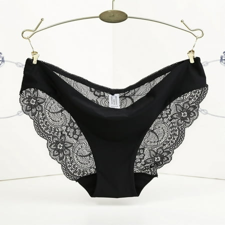 Promotion Clearance Women s Sexy Lace Panties Seamless Cotton Breathable Panty Hollow Briefs Girl Underwear black XL
Promotion Clearance Women s Sexy Lace Panties Seamless Cotton Breathable Panty Hollow Briefs Girl Underwear black XL