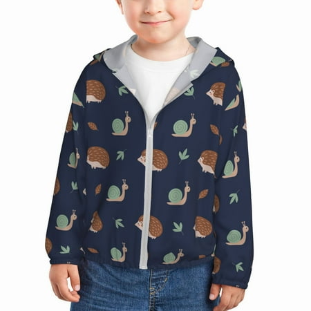 Ocsxa Hedgehog And Snail Print Kids Active Zipper Sun Protection Jacket Boys Girls Hooded Cooling Shirt-5 Years
Ocsxa Hedgehog And Snail Print Kids Active Zipper Sun Protection Jacket Boys Girls Hooded Cooling Shirt-5 Years