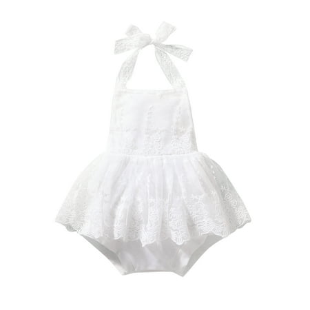 Bagilaanoe Baby Girl Romper Dress Lace Mesh Halter Open Back Bodysuit Tutu Skirt One Piece Clothes
Bagilaanoe Baby Girl Romper Dress Lace Mesh Halter Open Back Bodysuit Tutu Skirt One Piece Clothes