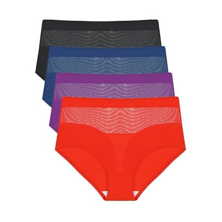 Agnes Orinda Women s Underwear Lace Mid Waisted Panties Soft Brief for Women 4-Pack
Agnes Orinda Women s Underwear Lace Mid Waisted Panties Soft Brief for Women 4-Pack