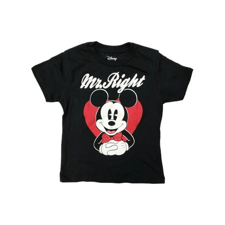 Disney Infant & Toddler Boys Mickey Mouse Mr Right Valentines T-Shirt Shirt 3T