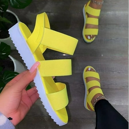 Women s Plat Sandals Slip-on Style Peep Toe Casual Shoes with PU Sole Summer Beach Supply 36 Yellow
Women s Plat Sandals Slip-on Style Peep Toe Casual Shoes with PU Sole Summer Beach Supply 36 Yellow