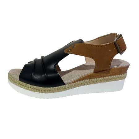LIANGP Women s Sandals Casual Side Hollow Belt Buckle Flat Bottom Roman Shoes Women S Summer Sandals Fashion Women s Sandals Shoes Black Size 7
LIANGP Women s Sandals Casual Side Hollow Belt Buckle Flat Bottom Roman Shoes Women S Summer Sandals Fashion Women s Sandals Shoes Black Size 7