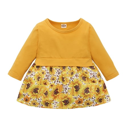 Kucnuzki 6 Months Infant Baby Girl Winter Dress Causal Dress 9 Months Infant Girl Long Sleeve Sunflower Prints Ruffled Layer Elegant Dress Yellow
Kucnuzki 6 Months Infant Baby Girl Winter Dress Causal Dress 9 Months Infant Girl Long Sleeve Sunflower Prints Ruffled Layer Elegant Dress Yellow