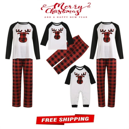 Christmas Pajamas For Family - Family Christmas PJs Matching Sets Plaid