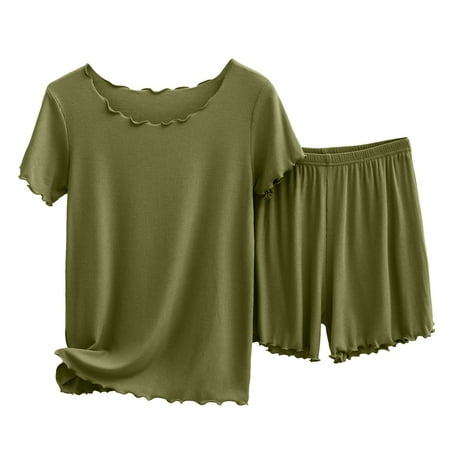 Hwmodou Women Leisure Pajamas Cotton Ribbed Short Sleeved With Shorts Outside Comfortable Wedding Night Sleepwear For Woman
Hwmodou Women Leisure Pajamas Cotton Ribbed Short Sleeved With Shorts Outside Comfortable Wedding Night Sleepwear For Woman