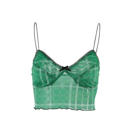 Amuver Women Camisole Top Sexy Sleeveless V-neck Plaid Slim Fit Summer Party Club Crop Tops
Amuver Women Camisole Top Sexy Sleeveless V-neck Plaid Slim Fit Summer Party Club Crop Tops