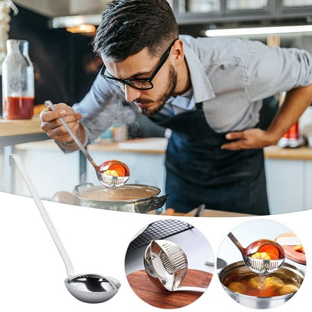 2 In 1 Long Handled Spoon Soup Tableware Dinnerware Cooking Kitchen Gadgets Tool Dual Purpose Spoon Stainless
2 In 1 Long Handled Spoon Soup Tableware Dinnerware Cooking Kitchen Gadgets Tool Dual Purpose Spoon Stainless