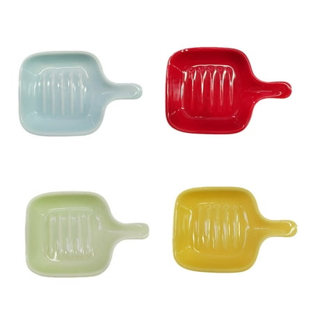 HOMEMAXS 4Pcs Mini Ceramic Seasoning Dish Portable Soy Sauce Plate Kitchen Vinegar Dish
HOMEMAXS 4Pcs Mini Ceramic Seasoning Dish Portable Soy Sauce Plate Kitchen Vinegar Dish