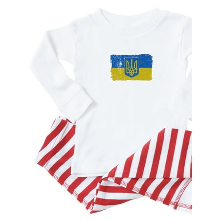 CafePress - Ukraine Coat Of Arms Flag Pajamas - Toddler Long Sleeve Pajama set