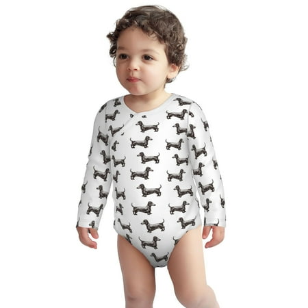 Fotbe Dachshund Dog Puppy Pattern Unisex-baby Long-sleeve Bodysuit Long Sleeve Bodysuits One-piece 100% Organic Cotton for Infant Baby Boys Unisex-6 Months
Fotbe Dachshund Dog Puppy Pattern Unisex-baby Long-sleeve Bodysuit Long Sleeve Bodysuits One-piece 100% Organic Cotton for Infant Baby Boys Unisex-6 Months