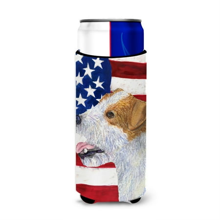 USA American Flag with Jack Russell Terrier Ultra Beverage Insulators for slim cans SS4031MUK
USA American Flag with Jack Russell Terrier Ultra Beverage Insulators for slim cans SS4031MUK
