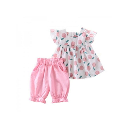 Baby Girls Casual Flare Sleeve T-shirt Tops+Shorts Suits Costume Set
Baby Girls Casual Flare Sleeve T-shirt Tops+Shorts Suits Costume Set