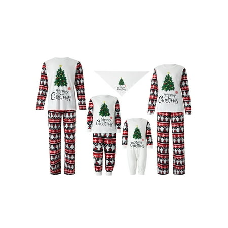 Listenwind Christmas Family Matching Pajamas Outfit Adult Kids Baby Pet Christmas Tree Printed Tops with Elastic Pants Xmas Sleepwear Nightwear Set
Listenwind Christmas Family Matching Pajamas Outfit Adult Kids Baby Pet Christmas Tree Printed Tops with Elastic Pants Xmas Sleepwear Nightwear Set