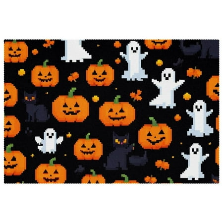 HOHODIY Rectangular Halloween Placemats Non-Slip Heat Resistant Place Mats Machine Washable 12 x 18 Table Mats for Party Kitchen Dining Home Decor Pumpkin Ghost
HOHODIY Rectangular Halloween Placemats Non-Slip Heat Resistant Place Mats Machine Washable 12 x 18 Table Mats for Party Kitchen Dining Home Decor Pumpkin Ghost