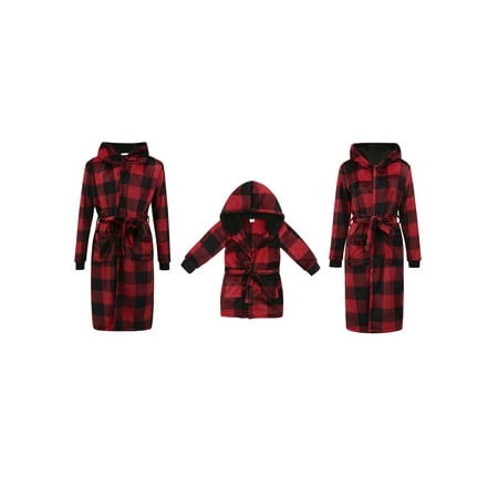 Christmas Matching Family Pajamas Sleep Robe Red Plaid Printed Long Sleeve Nightgown Xmas Loungewear
Christmas Matching Family Pajamas Sleep Robe Red Plaid Printed Long Sleeve Nightgown Xmas Loungewear