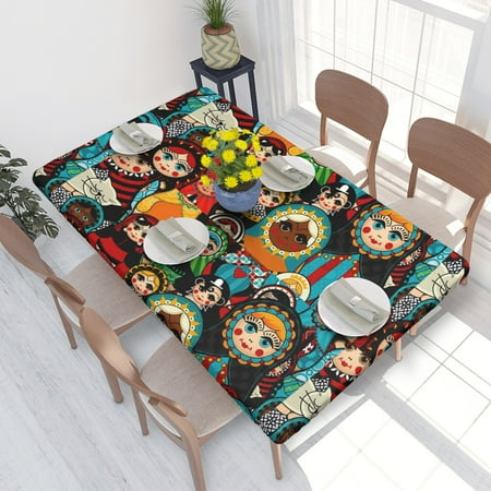 Home Deluxe Tablecloth Russian Dolls Waterproof Elastic Rim Edged Table Cover- For Christmas Parties And Picnics 4ft
Home Deluxe Tablecloth Russian Dolls Waterproof Elastic Rim Edged Table Cover- For Christmas Parties And Picnics 4ft