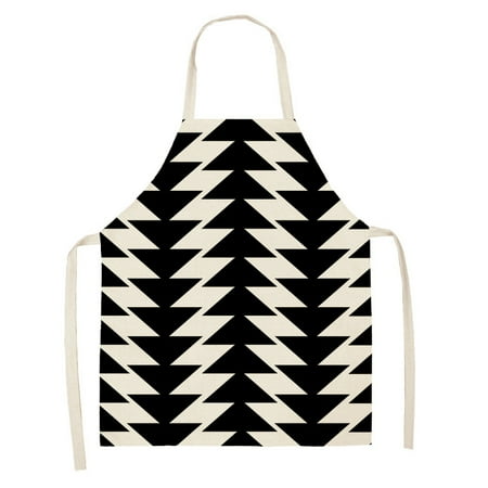 Black and White Print Minimalist Style Apron Kitchen Oil-proof Linen Apron Cleaning Appliances Sleeveless Halter Apron Delantal
Black and White Print Minimalist Style Apron Kitchen Oil-proof Linen Apron Cleaning Appliances Sleeveless Halter Apron Delantal