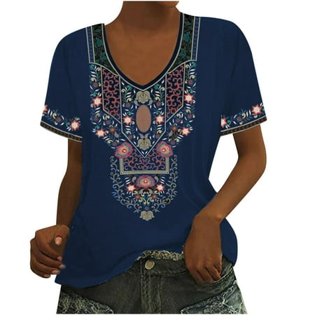 kakina CMSX Plus Size top Clearance Woman Causal V-Neck Printing Blouse Short Sleeve T-Shirt Summer Tops
kakina CMSX Plus Size top Clearance Woman Causal V-Neck Printing Blouse Short Sleeve T-Shirt Summer Tops
