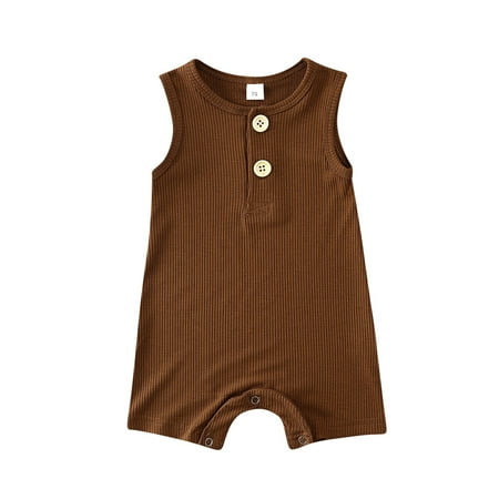 jaweiw Toddler Boys Girls Summer Rompers Solid Color Ribbed O-Neck Sleeveless Button Open Jumpsuits Size 0 6 9 12 18 Months
jaweiw Toddler Boys Girls Summer Rompers Solid Color Ribbed O-Neck Sleeveless Button Open Jumpsuits Size 0 6 9 12 18 Months