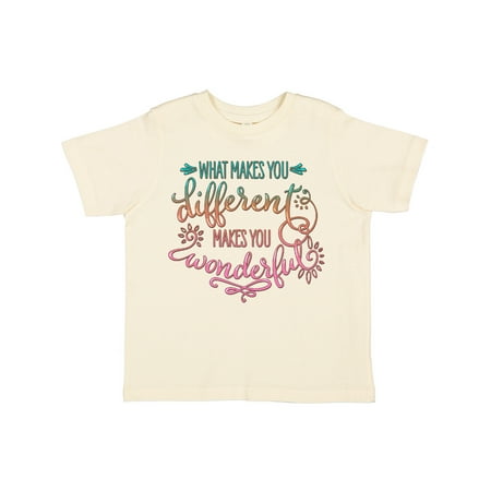 Inktastic What Makes You Different Makes You Wonderful Teal Pink Gift Toddler Boy or Toddler Girl T-Shirt
Inktastic What Makes You Different Makes You Wonderful Teal Pink Gift Toddler Boy or Toddler Girl T-Shirt