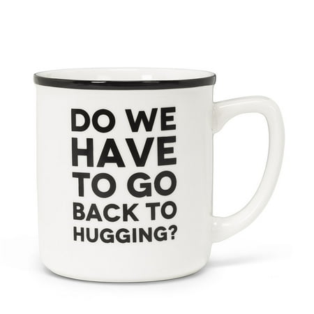 Set of 12 Back to Hugging Text Mug