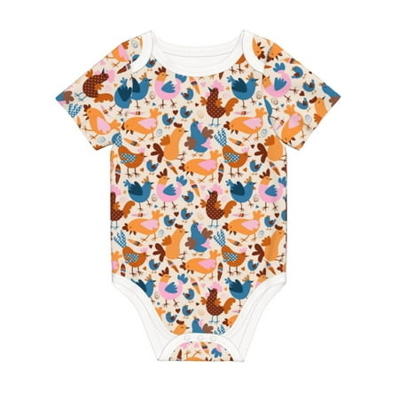 Coaee Cute Chickens for Soft Cotton Baby Short-Sleeve Bodysuit Baby Girls Boys Bodysuit Romper
Coaee Cute Chickens for Soft Cotton Baby Short-Sleeve Bodysuit Baby Girls Boys Bodysuit Romper